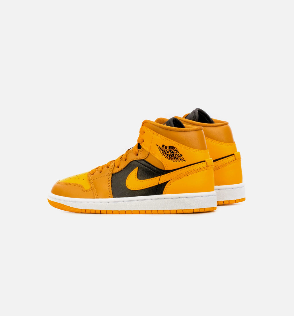 Air Jordan 1 Mid Chutney Taxi Womens Lifestyle Shoe Yellow Black