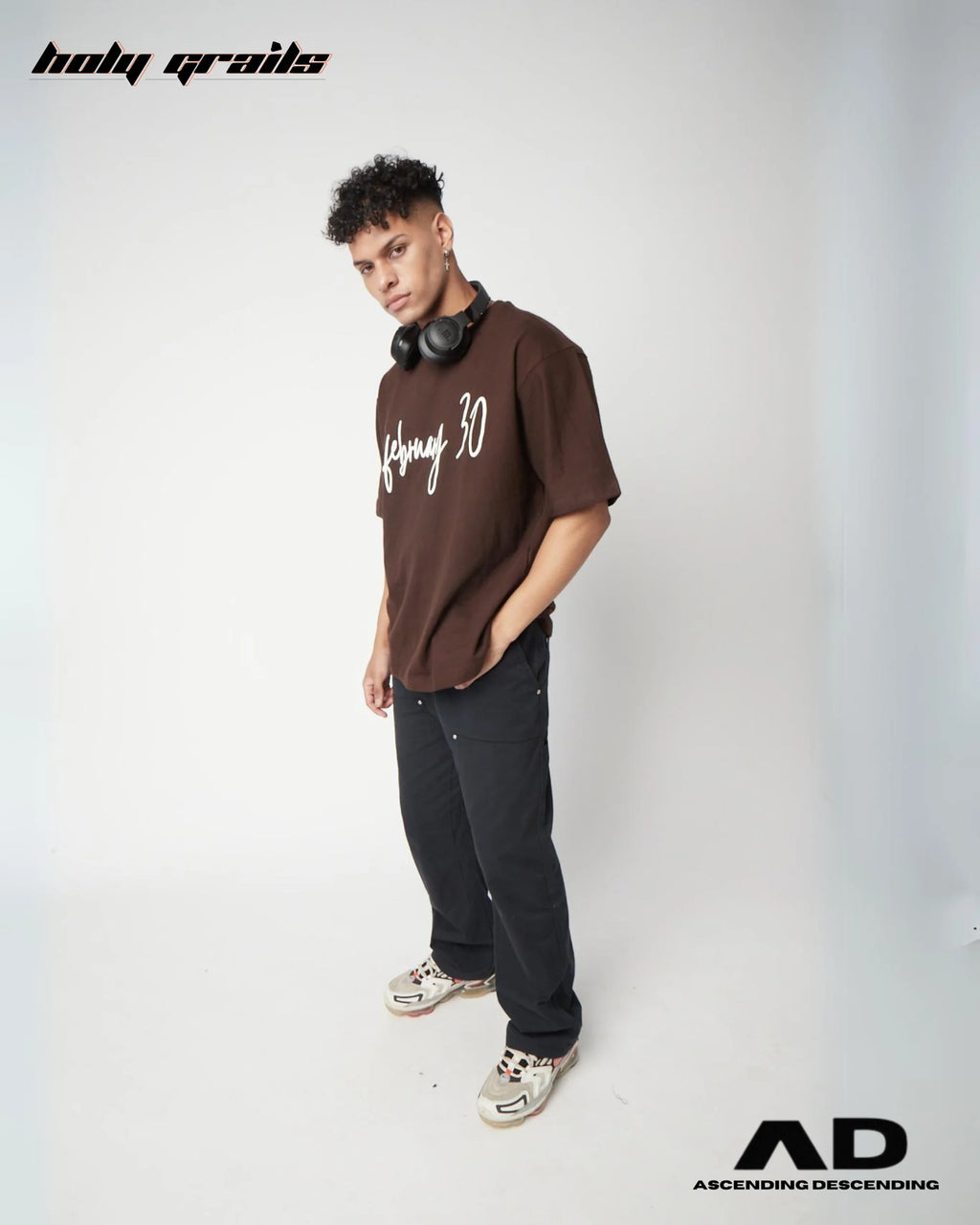 February 30 Brown T Shirt HG x Ascending Descending