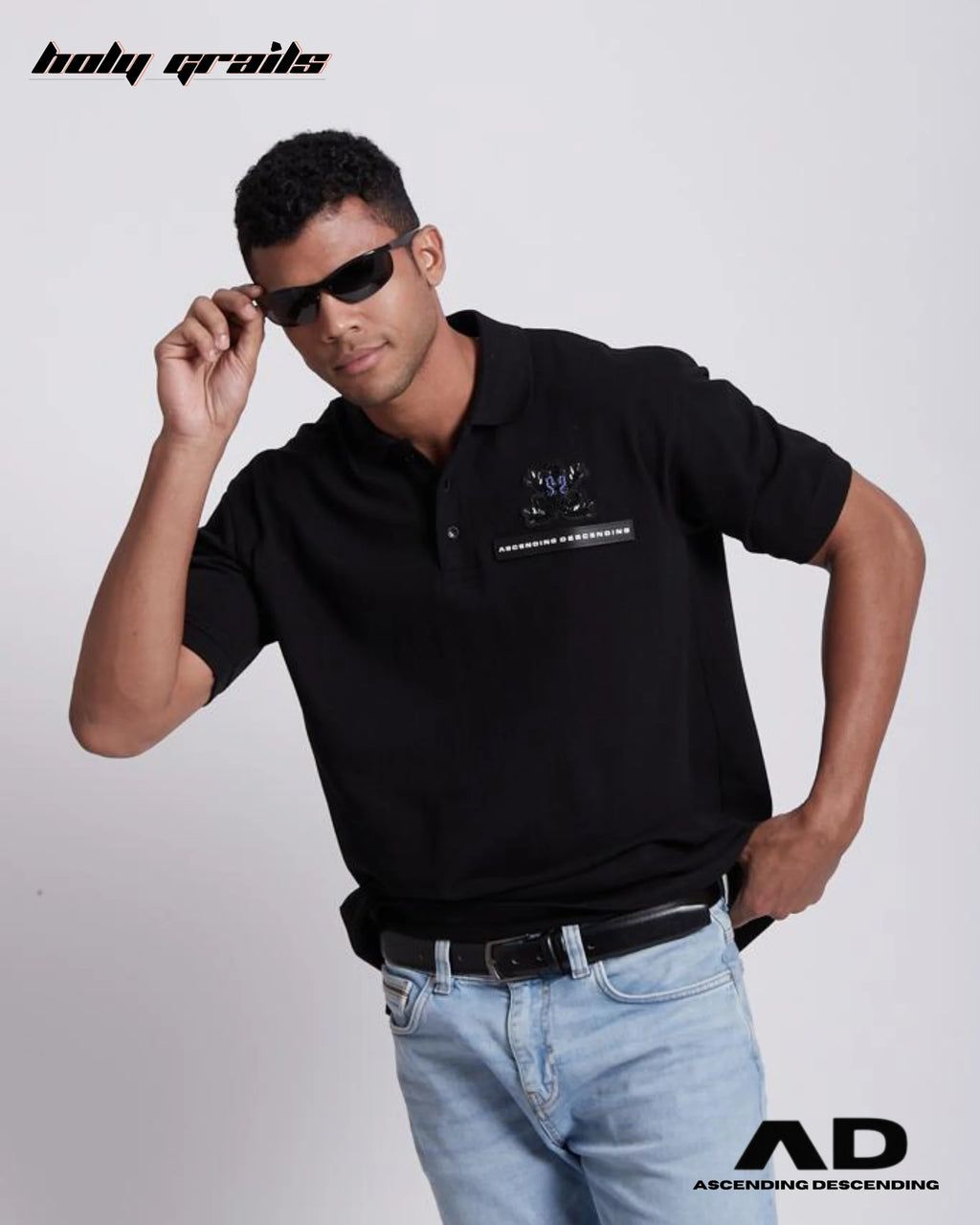 The Polo Black T Shirt HG x Ascending Descending