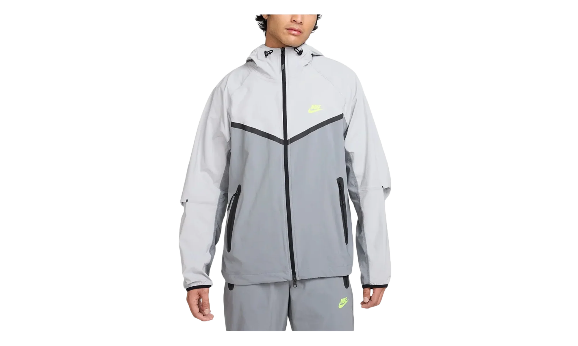 WOVEN FULL-ZIP WINDRUNNER JACKET "Cool Grey / Wolf Grey" HV6514 065