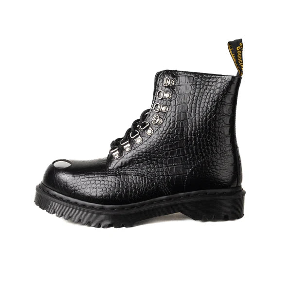 DRMARTENS 1460 PASCAL STEEL TOE ANALINE CROC EMBOSS