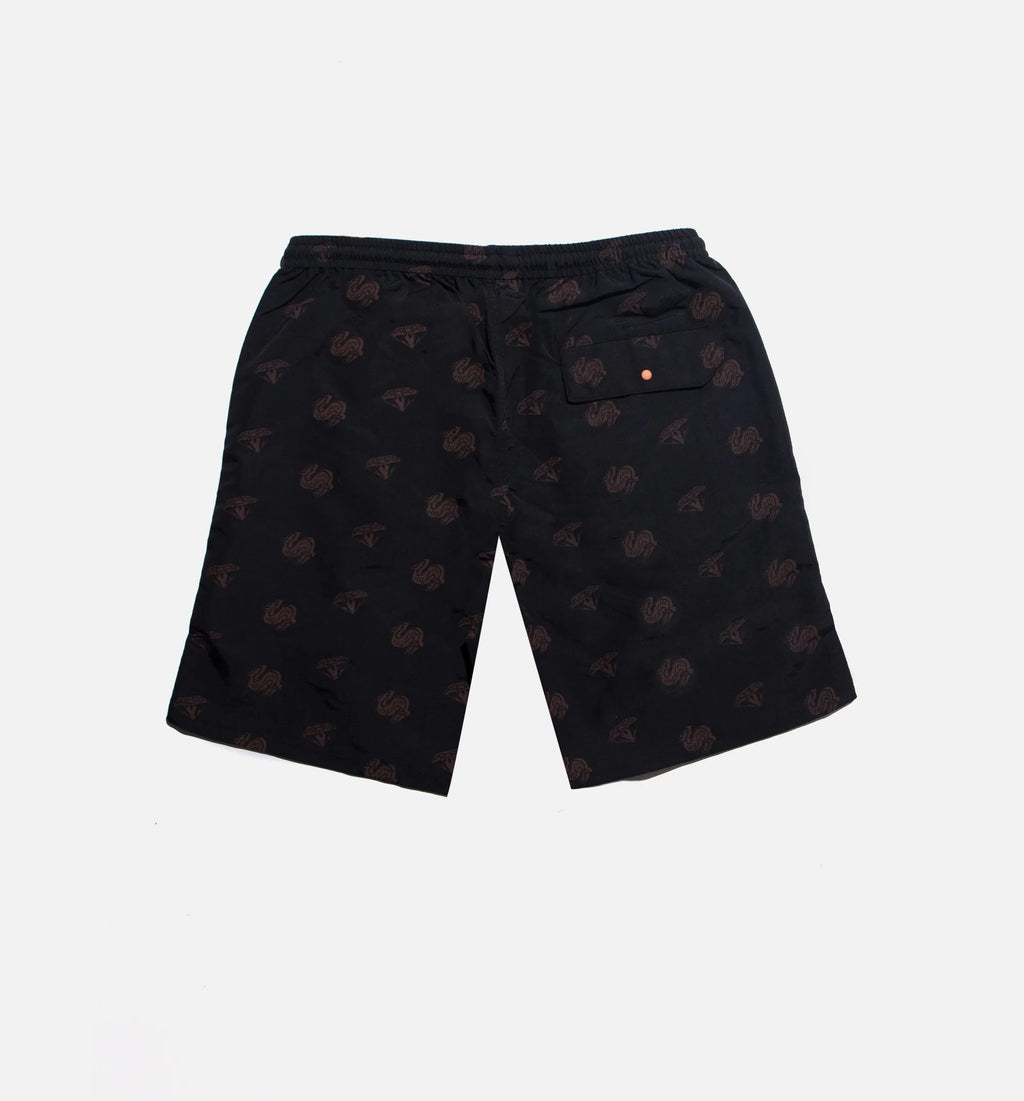 Cream Short Mens Shorts Black
