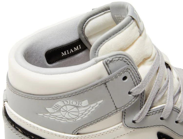 Dior x Air Jordan 1 High OG White Wolf Grey