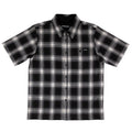 Independent Belmont S S Flannel Top Black Smoke
