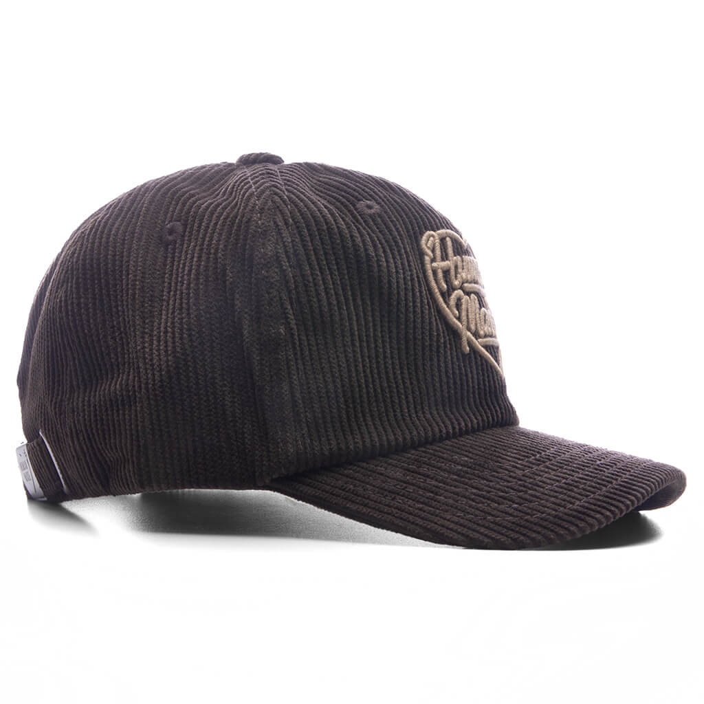 6 Panel Corduroy Cap Brown