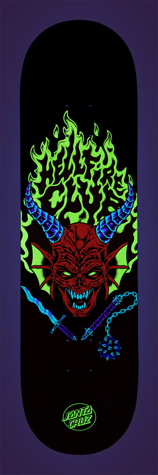 Santa Cruz x Stranger Things Hellfire Club Deck 825 x 318