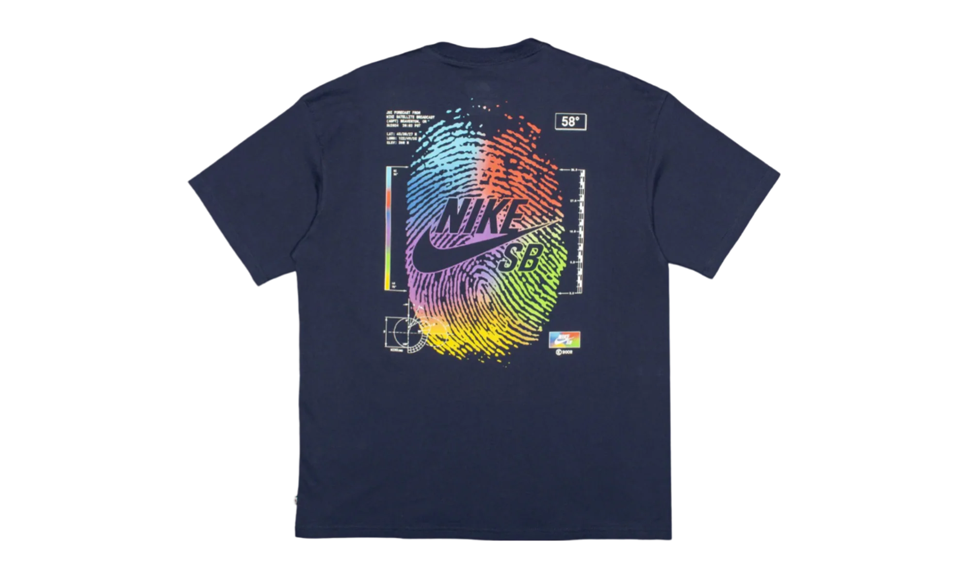 SB Skate Tee "Fingerprint - Midnight Navy" FV3501 410