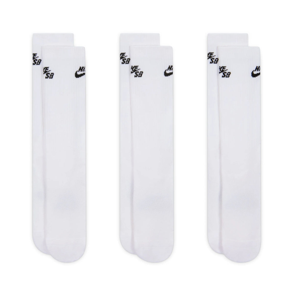 Nike SB Everyday Elevated White Skate Socks 3 Pairs