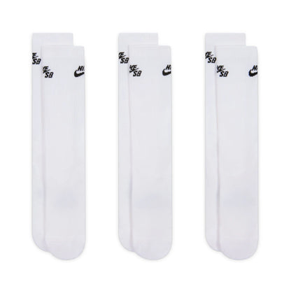 Nike SB Everyday Elevated White Skate Socks 3 Pairs