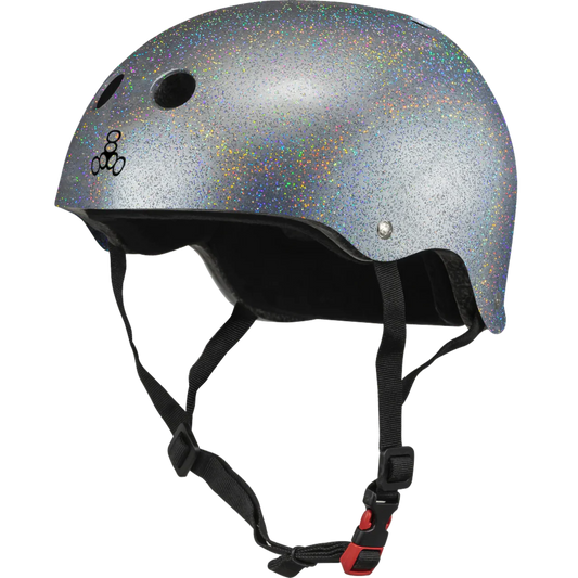Triple 8 Sweatsaver Silver Glitter