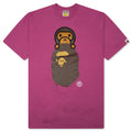 Milo On Ape Head Tee Pink
