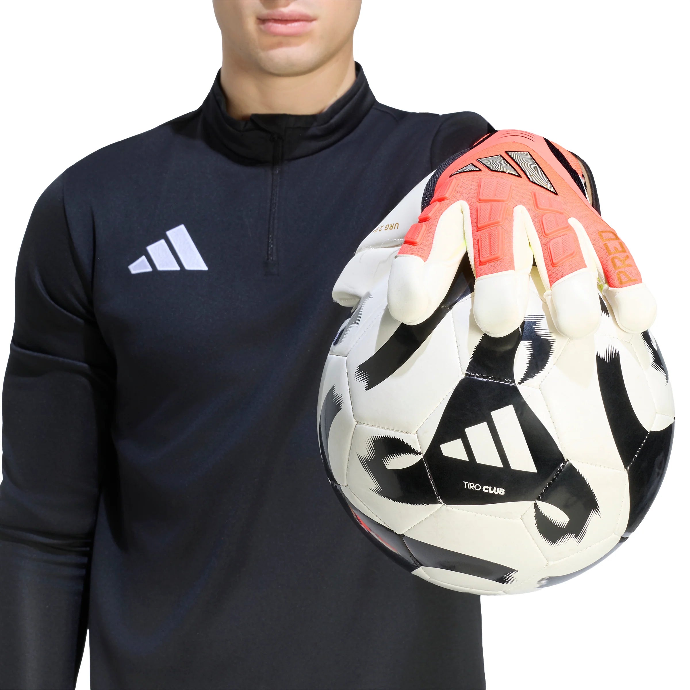 adidas Predator Pro Hybrid Cut Goalkeeper Soccer Glove Ivory
