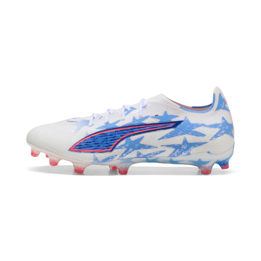 PUMA Ultra 6 Pro Kidsuper X CP FG AG Firm Ground Artificial Ground Mens Soccer Cleats White Pink Blue