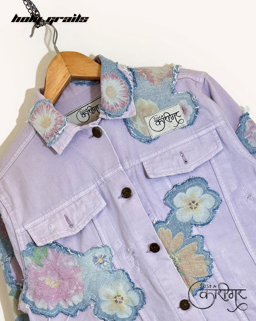 Summer Crush Blue Denim Jacket HG x Just A Karigar