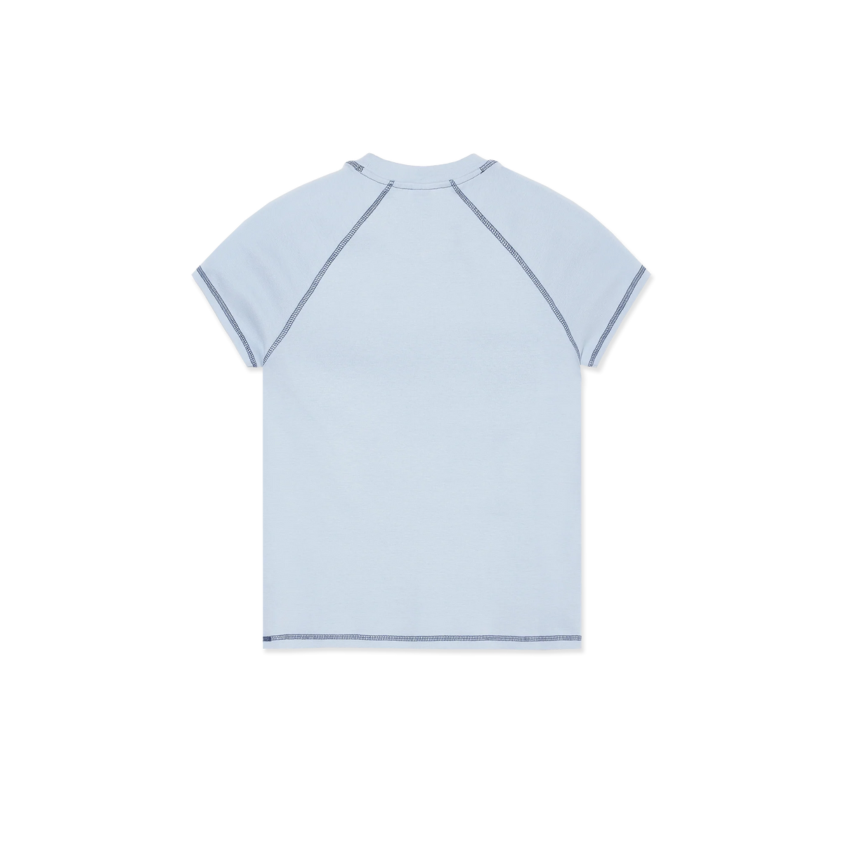 Polar Skate Co Script Logo Baby Tee Light Blue Dark Blue