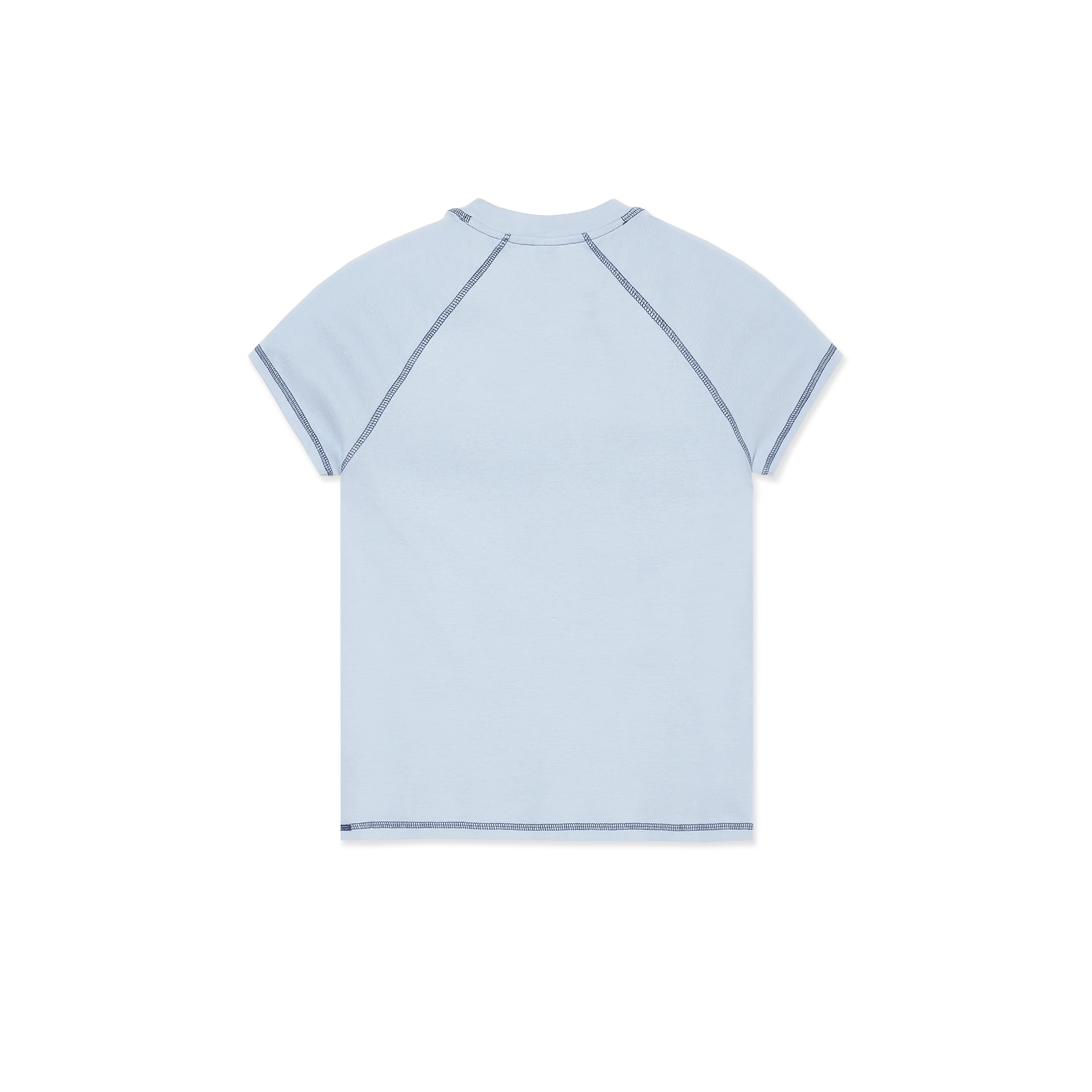 Polar Skate Co Script Logo Baby Tee Light Blue Dark Blue