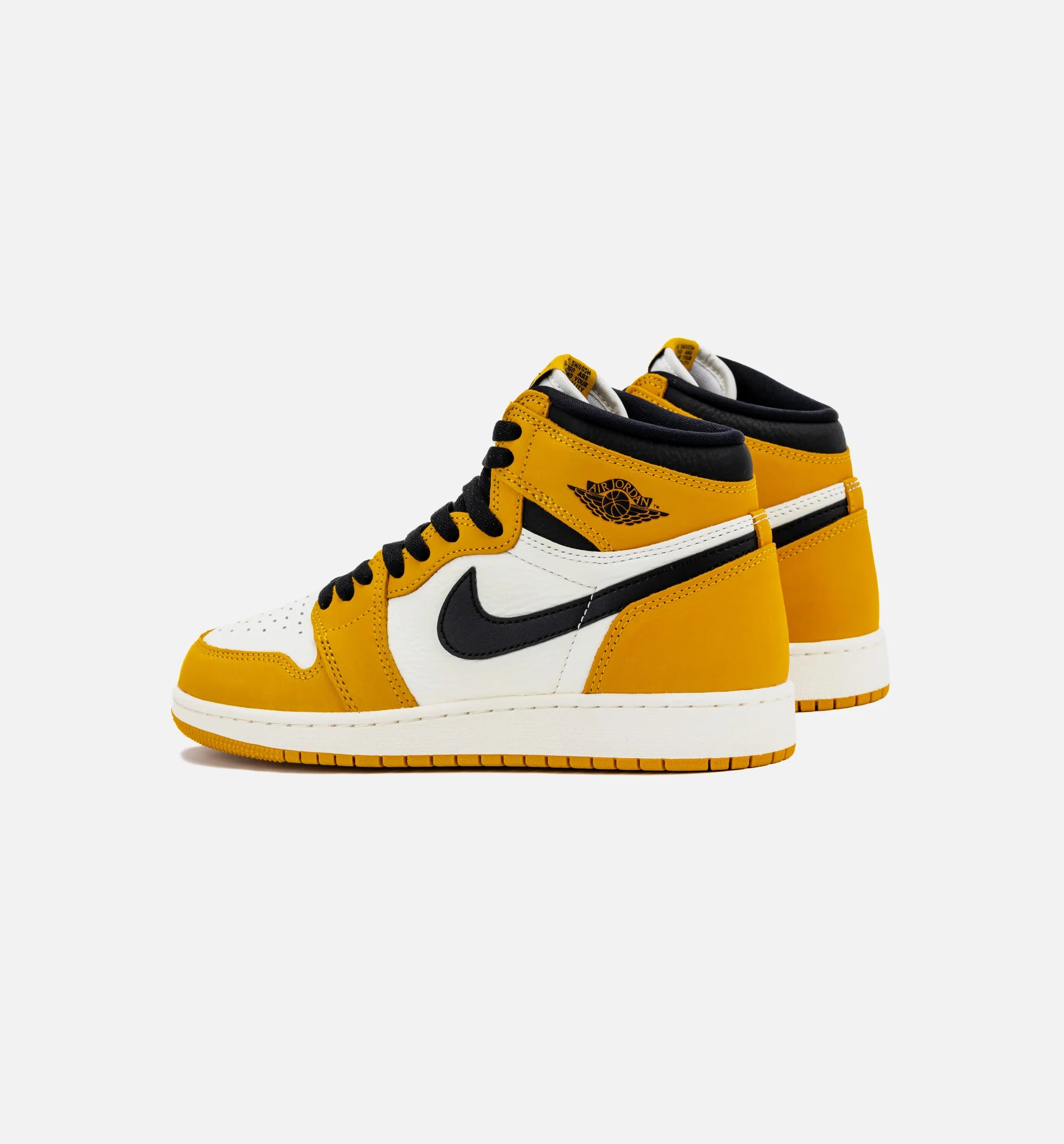 Air Jordan 1 Retro High OG Yellow Ochre Grade School Lifestyle Shoe Yellow Ochre Sail Black