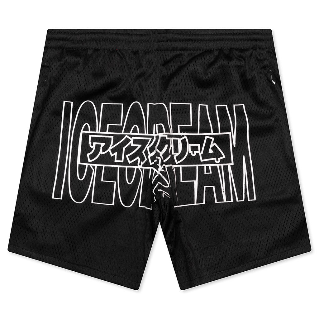 Katakana Shorts Black