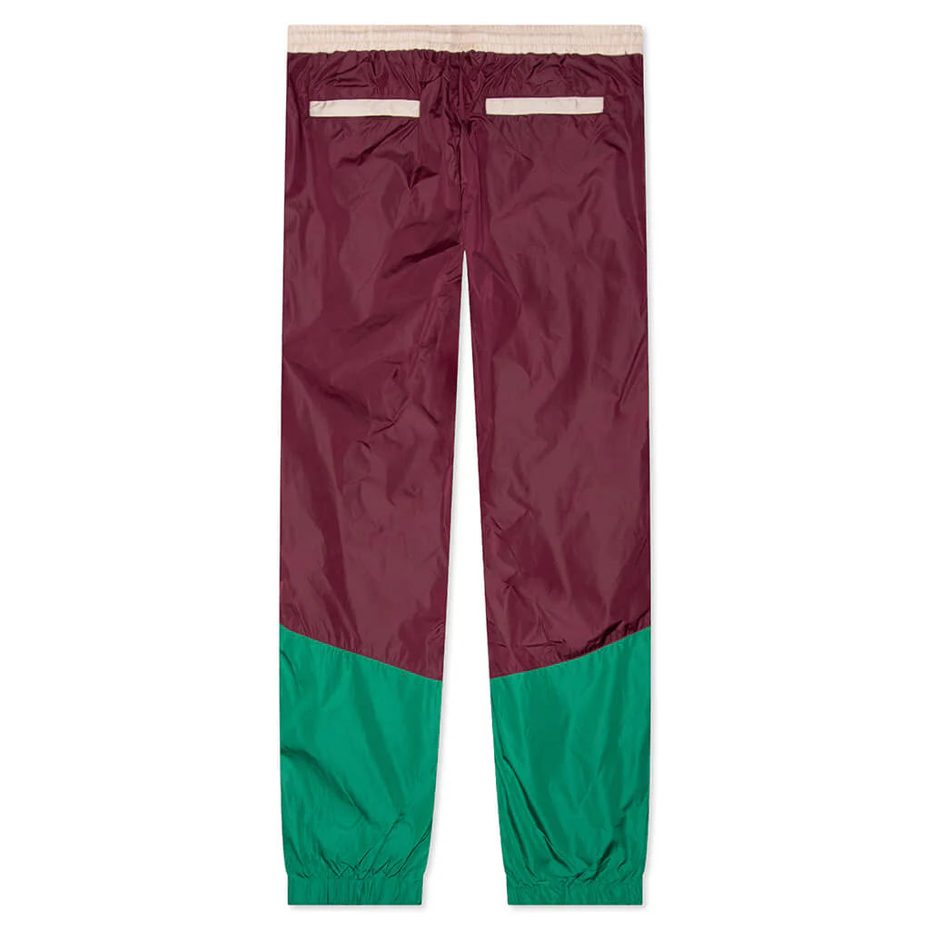 Track Pant Camel Maroon Green
