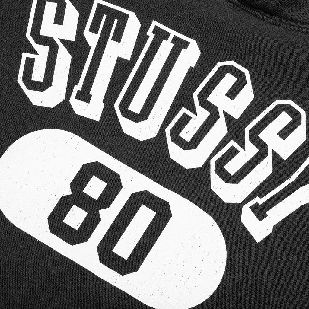 Stussy 80 Relaxed Hood Washed Black
