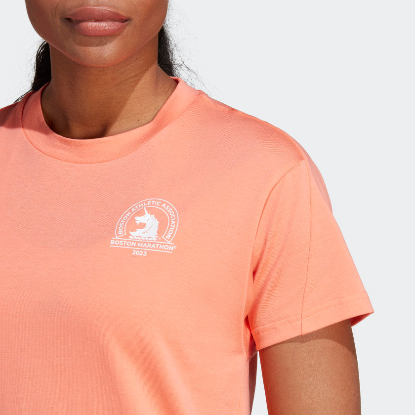 Women's Boston Marathon 2023 Made with Nature Running Tee