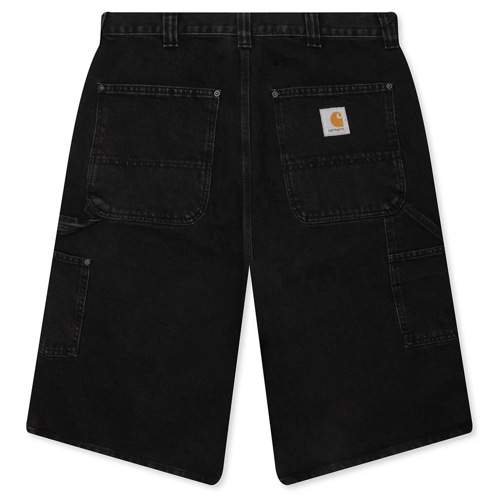 OG Double Knee Short Black Stone Washed