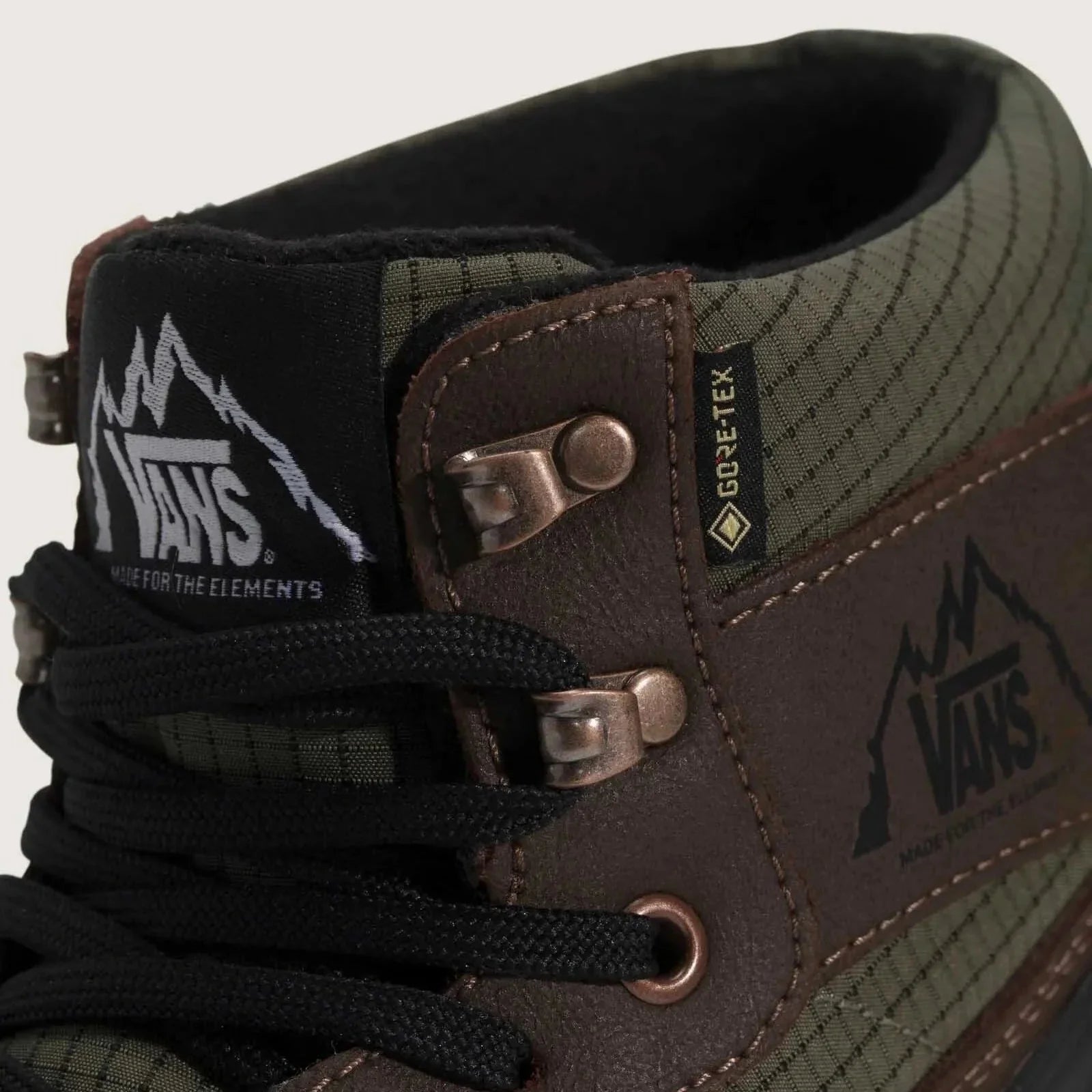 Vans MTE Mountain Mid GORE TEX Insulated Shoe Dark Green Dark Brown