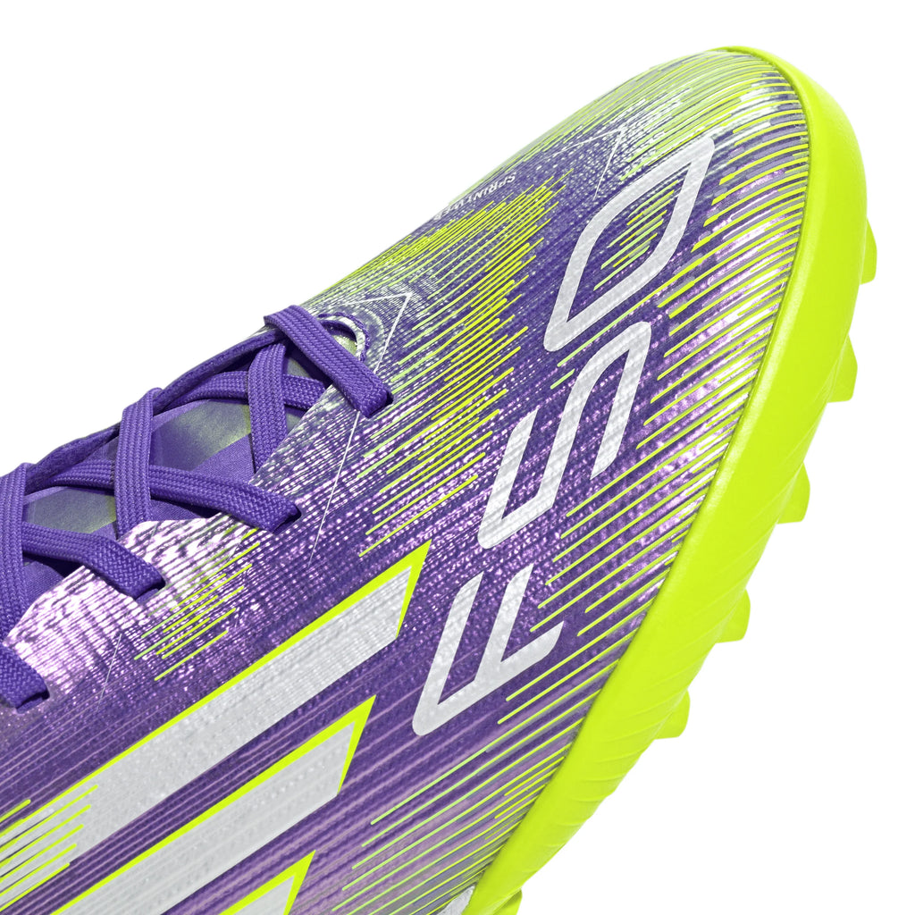 adidas F50 Pro Turf Soccer Cleats Purple White Lemon