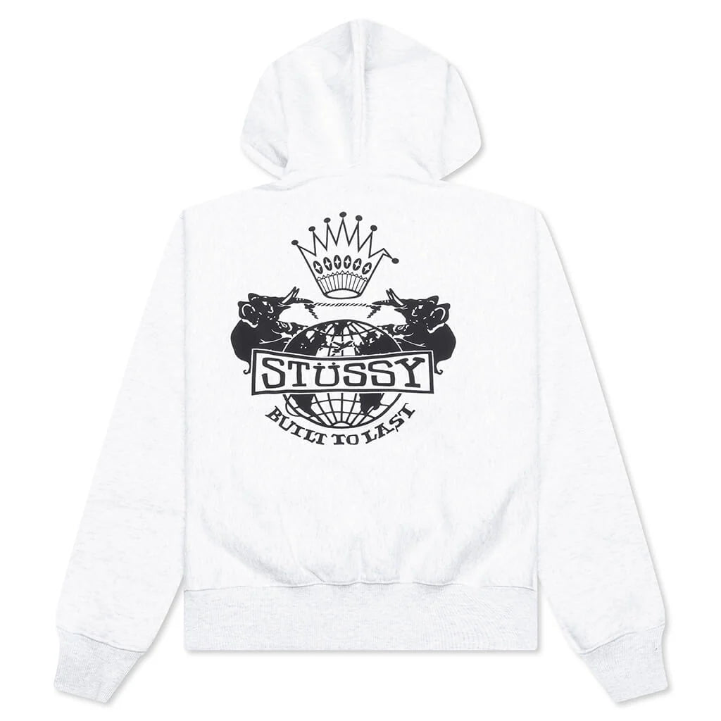 Built To Last Zip Hoodie Ash Heather