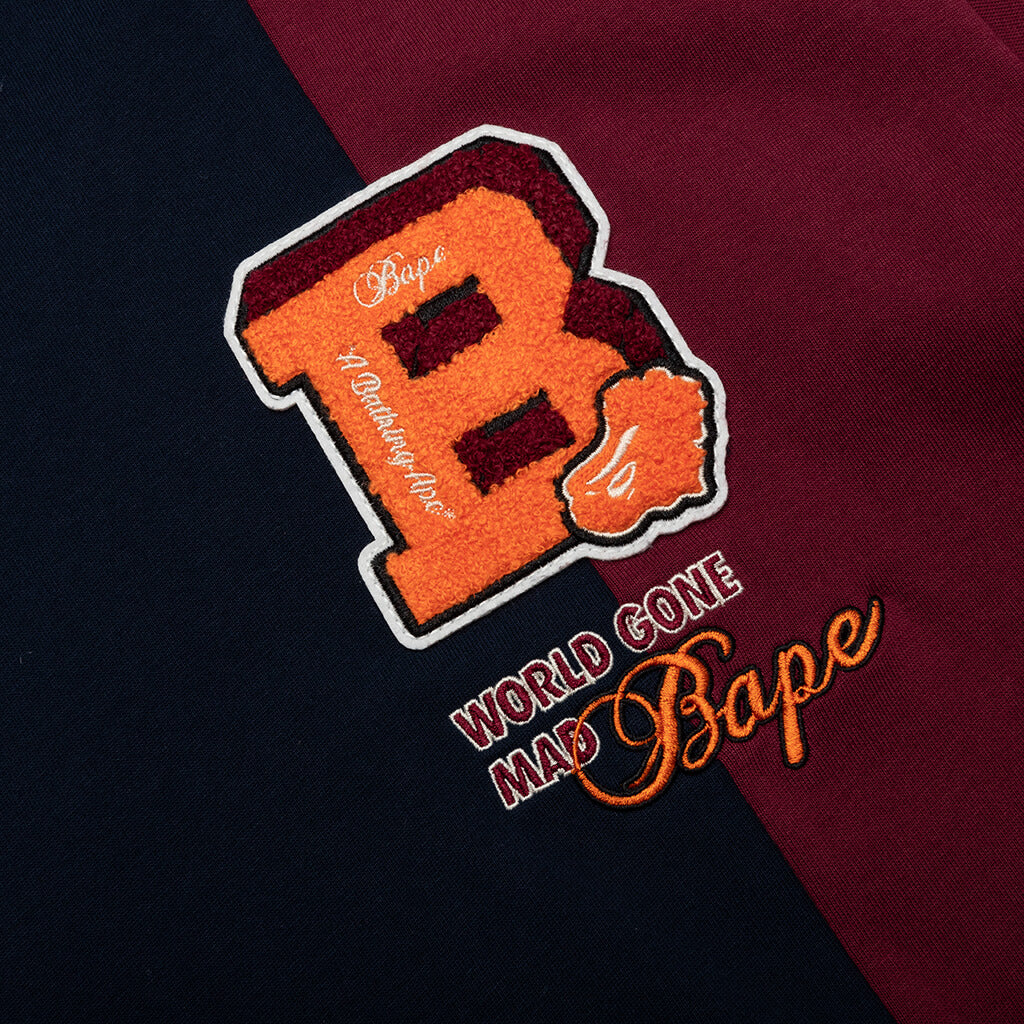 Bape Badges Color Blocking Tee Navy