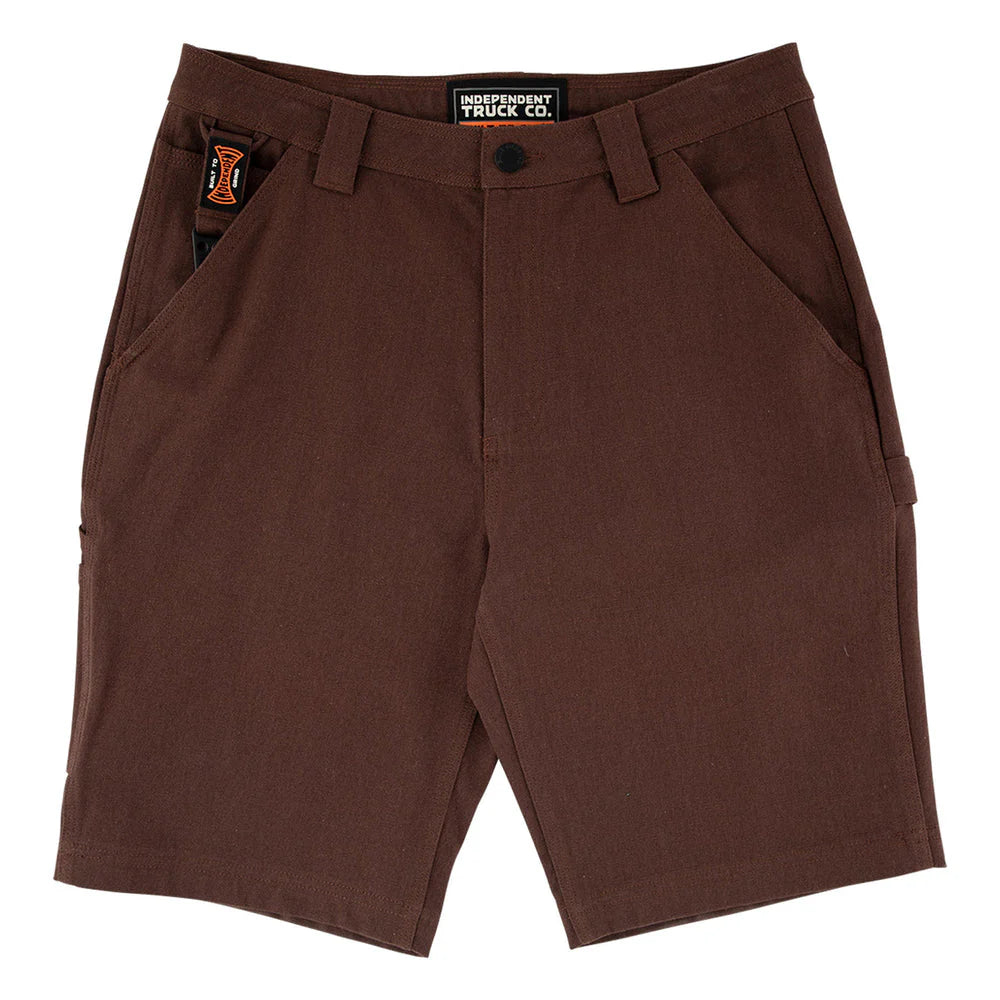 Independent Built To Grind Canvas Shorts Chocolate