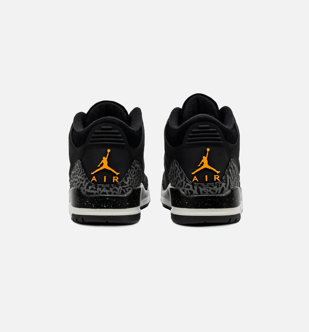Air Jordan 3 Retro Fear Mens Lifestyle Shoe Night Stadium Total Orange