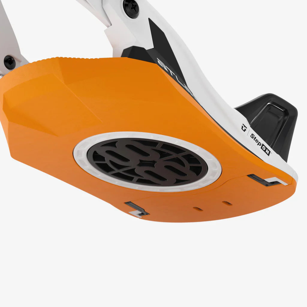 Union Atlas Step On Bindings 2026 White Orange