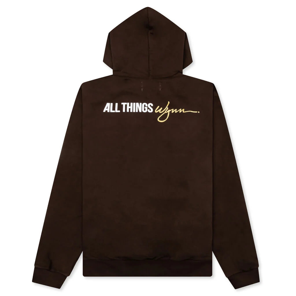 Feature x Wynn Logo Lock Up Hoodie Bitter Chocolate