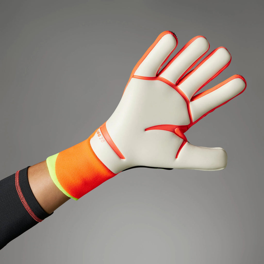 adidas Predator Pro Goalkeeper Gloves Black Solar Red Yellow