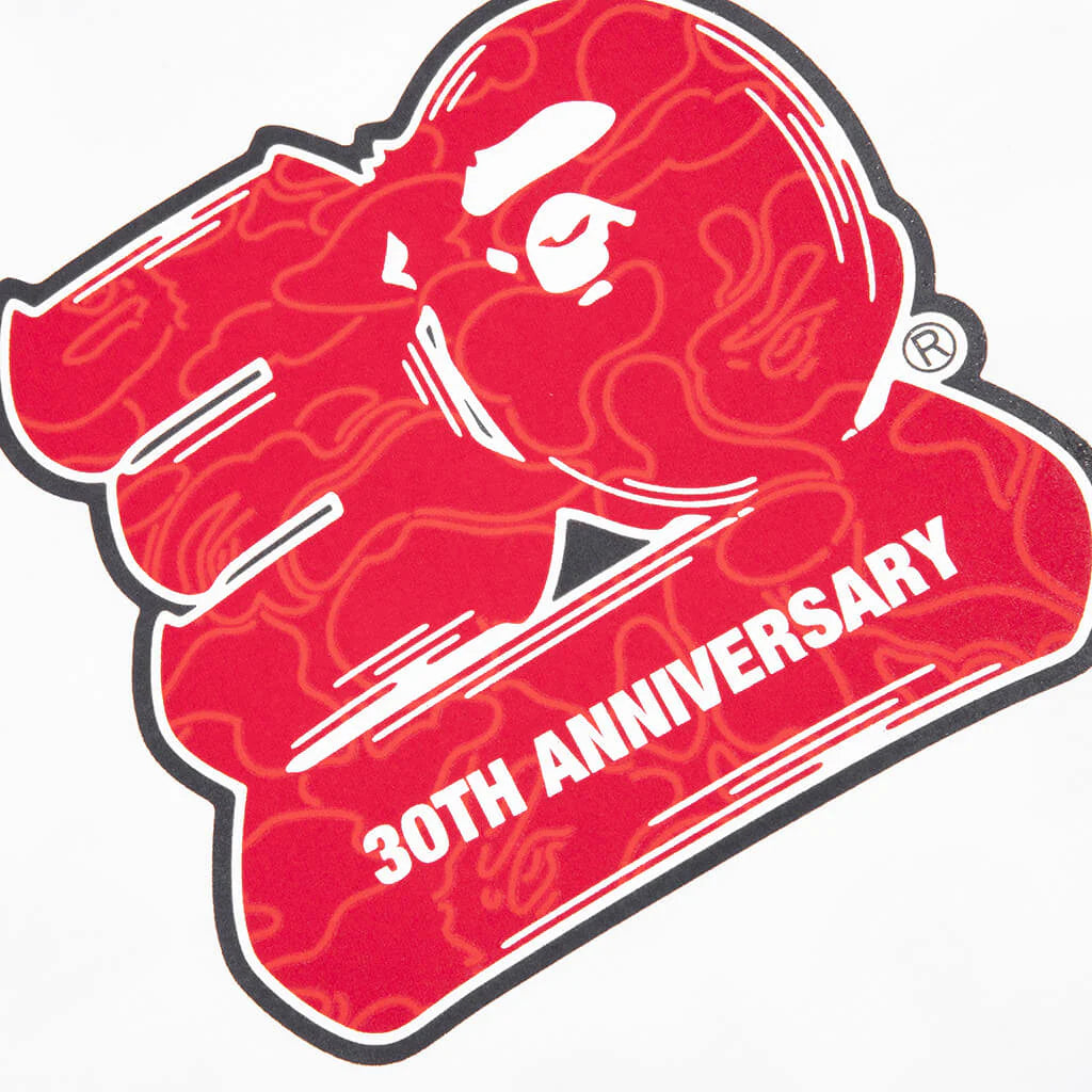Bape 30 Th Anniversary Tee 2 White Red