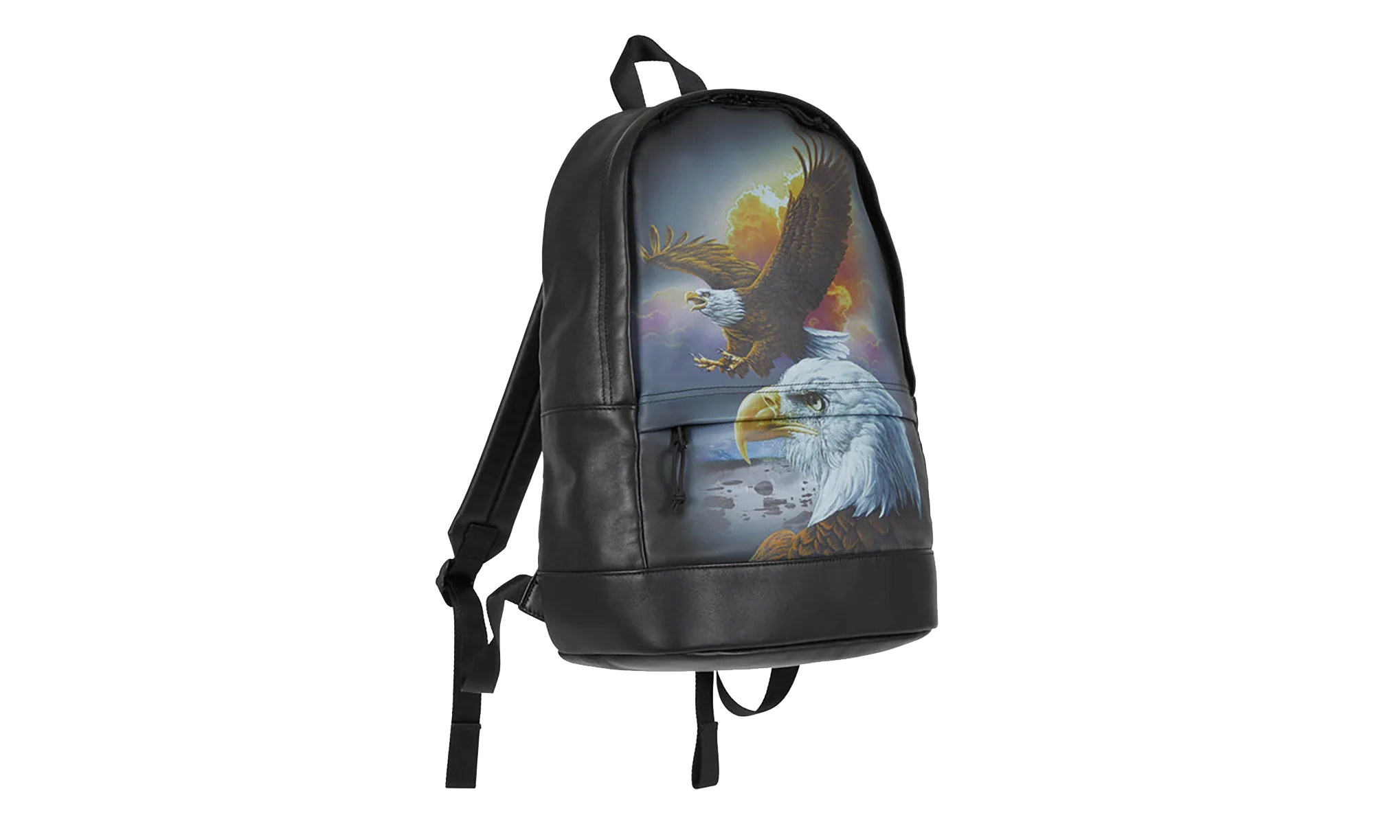 MM6 Maison Margiela Eagle Leather Backpack "SS26 - Black" SU27200