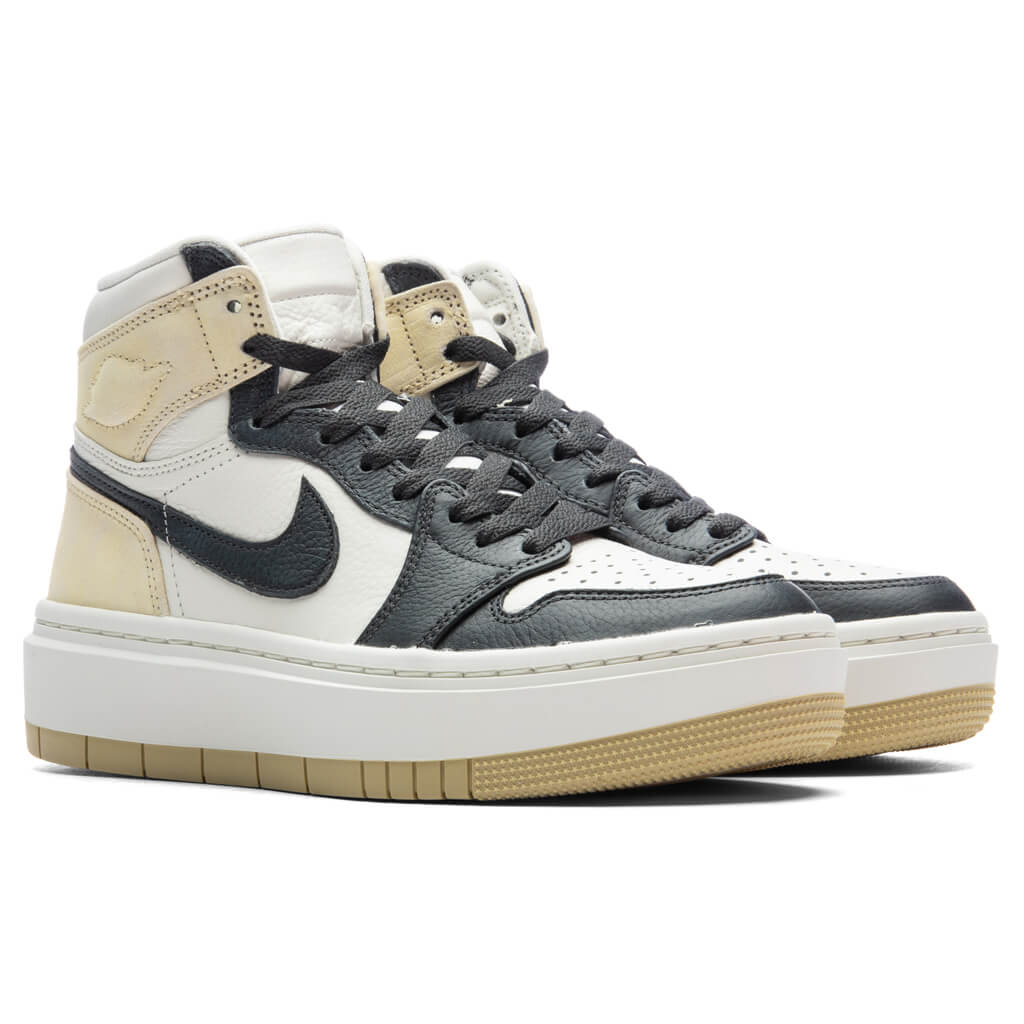 Womens Air Jordan 1 Elevate Low Team Gold Dark Smoke Grey