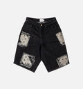 Picasso Denim Mens Shorts Black