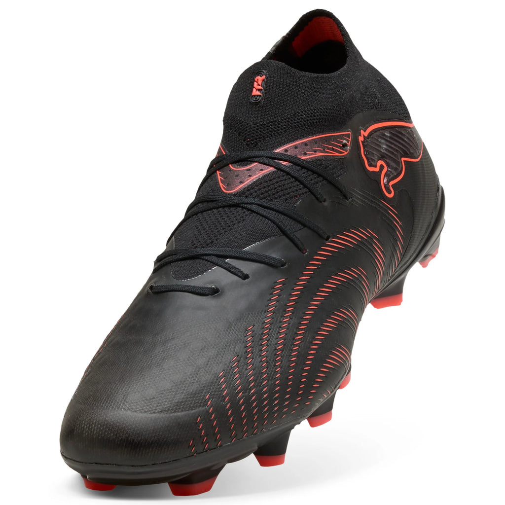 PUMA Future 9 Pro FG AG Firm Ground Artificial Ground Mens Soccer Cleats Black Red Gray