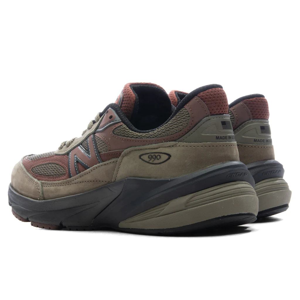 Made in USA 990v6 Dark Camo Rich Oak Black Cement