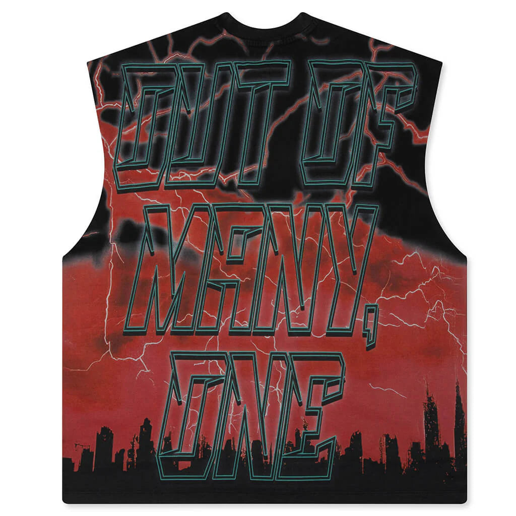 Voltage Sleeveless T Shirt Red