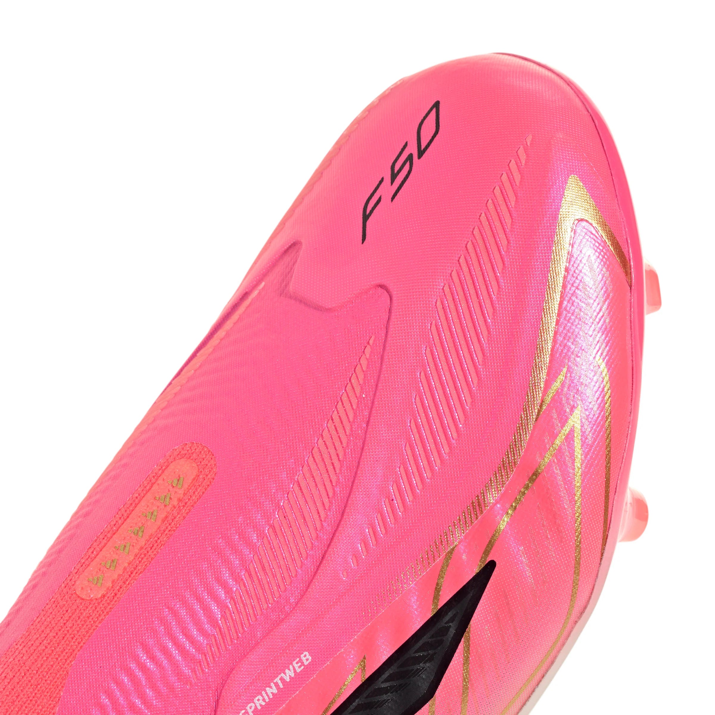 adidas F50 Hyperfast Elite Laceless Firm Ground Youth Soccer Cleats Turquesa Black Gold