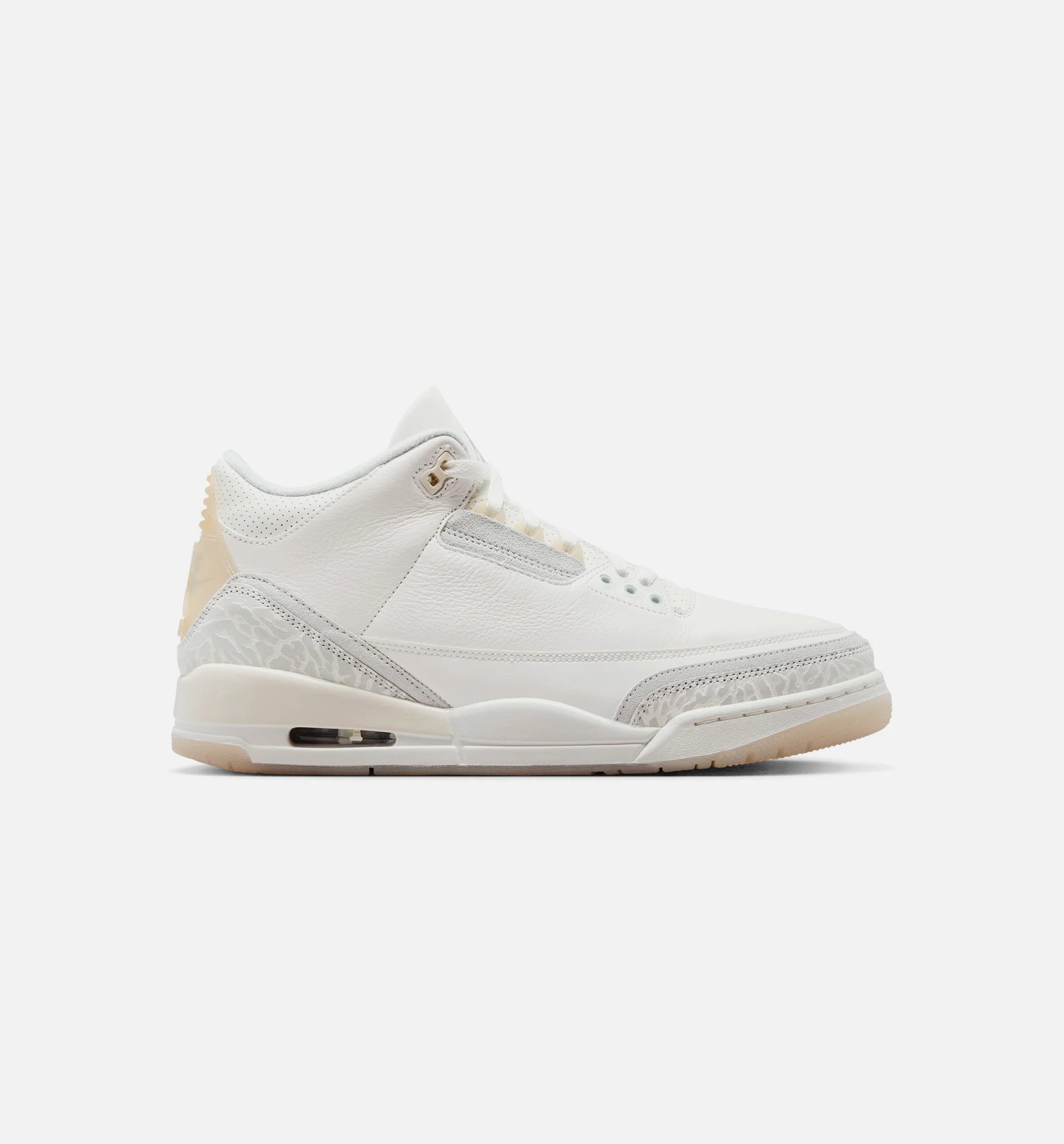 Air Jordan 3 Retro Craft Ivory Mens Lifestyle Shoe Ivory Grey Mist Cream