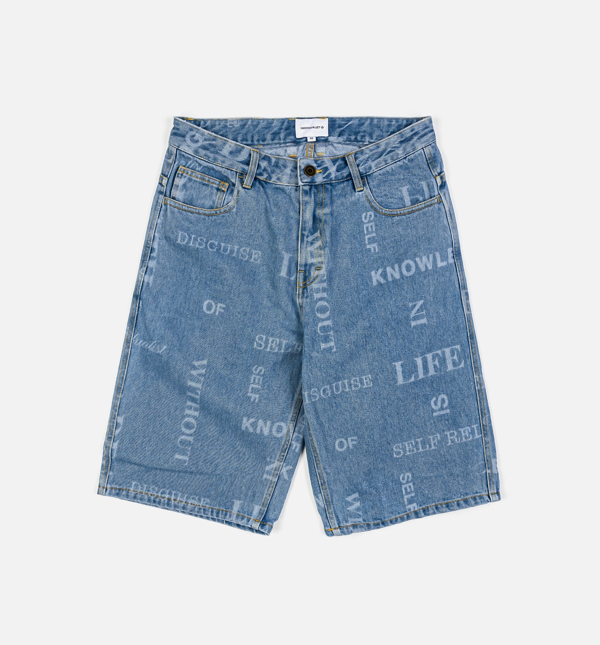 Knowledge Big Denim Mens Short Blue