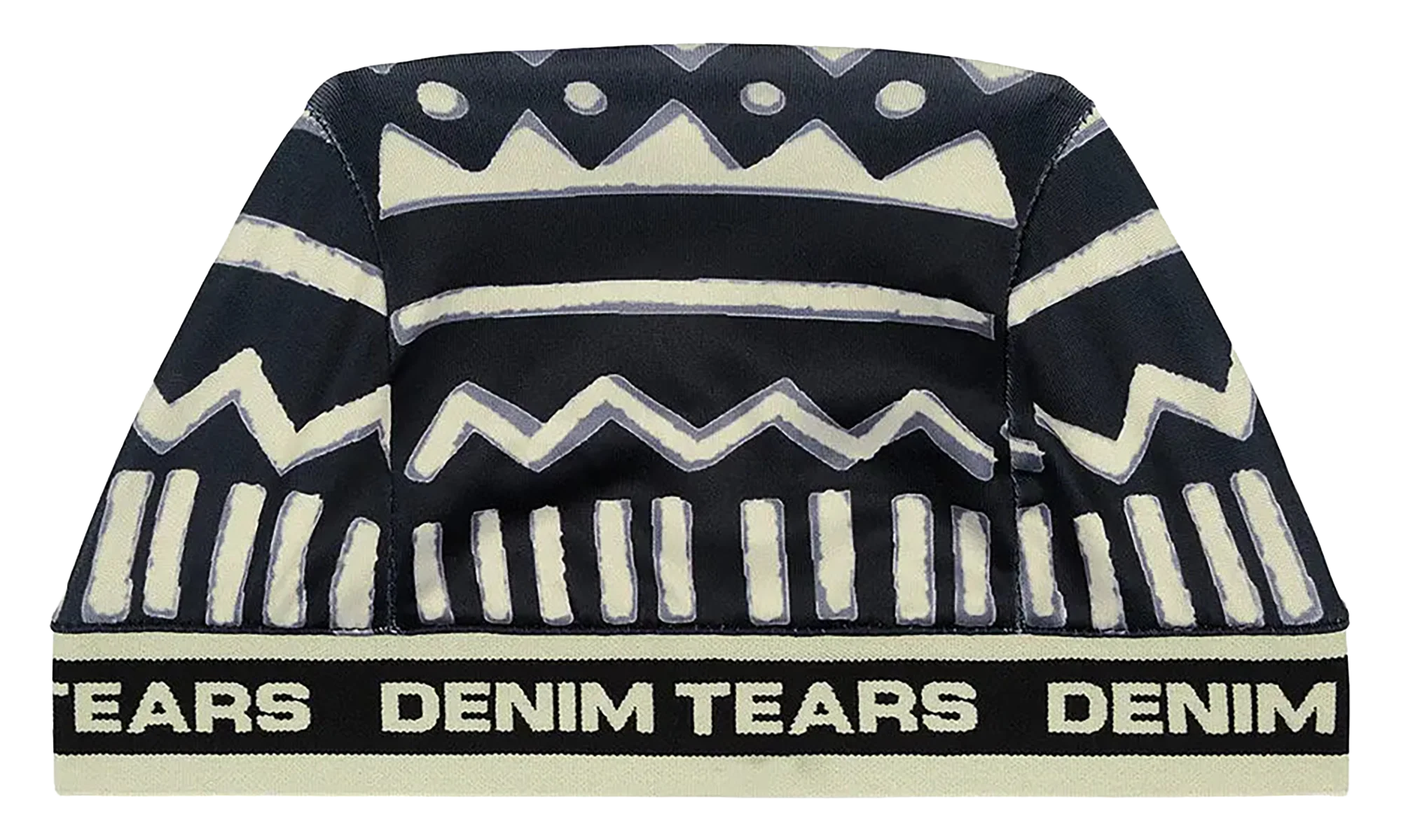 5Q Mudcloth Skully Hat "Black" DT432