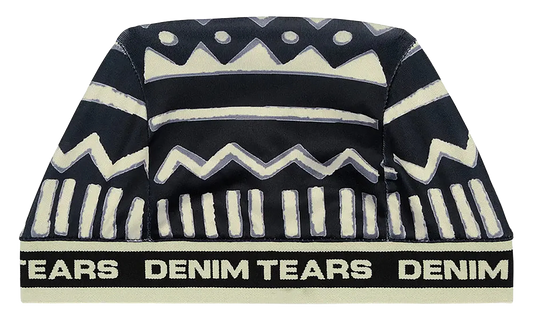 5Q Mudcloth Skully Hat "Black" DT432