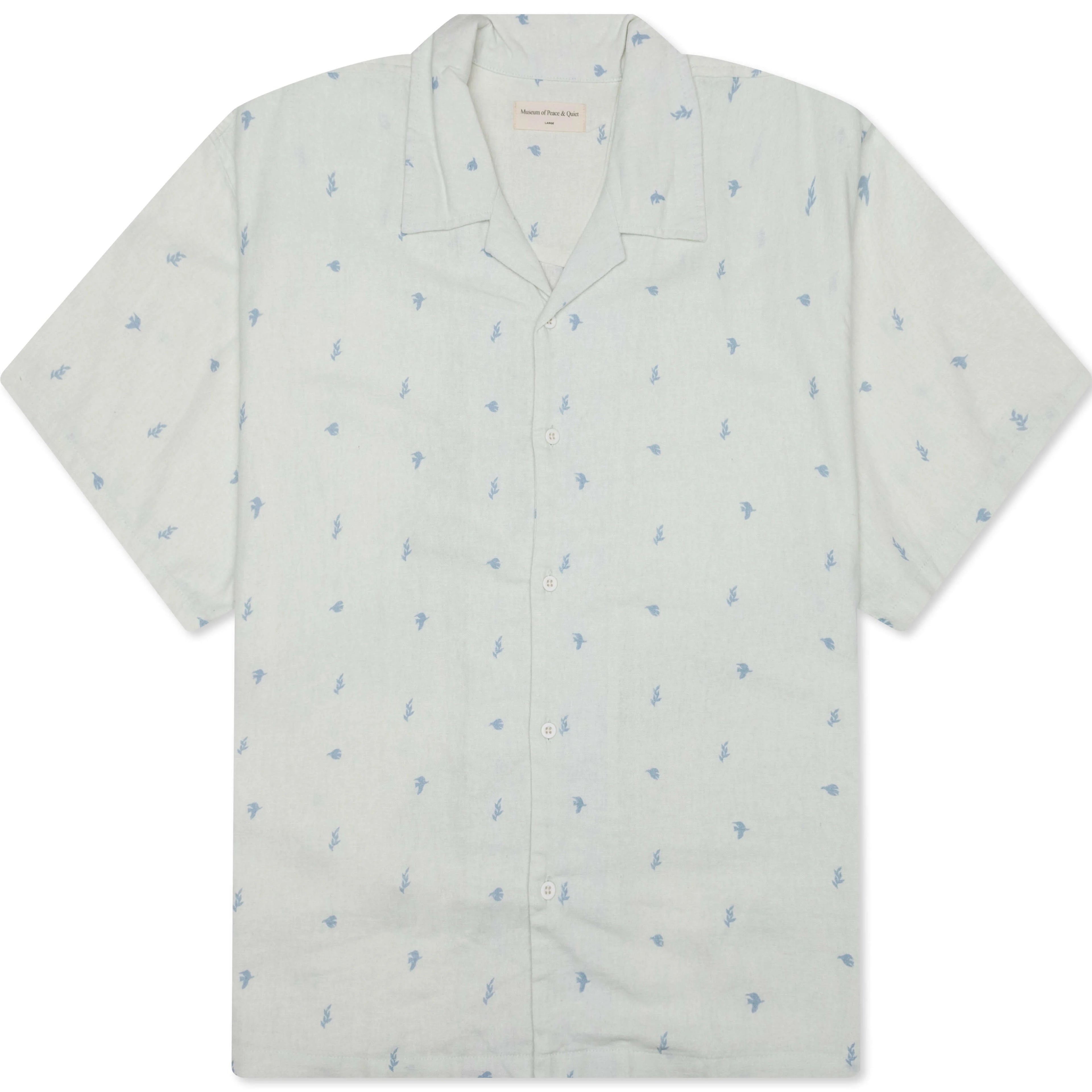 Doves Linen Button Up White