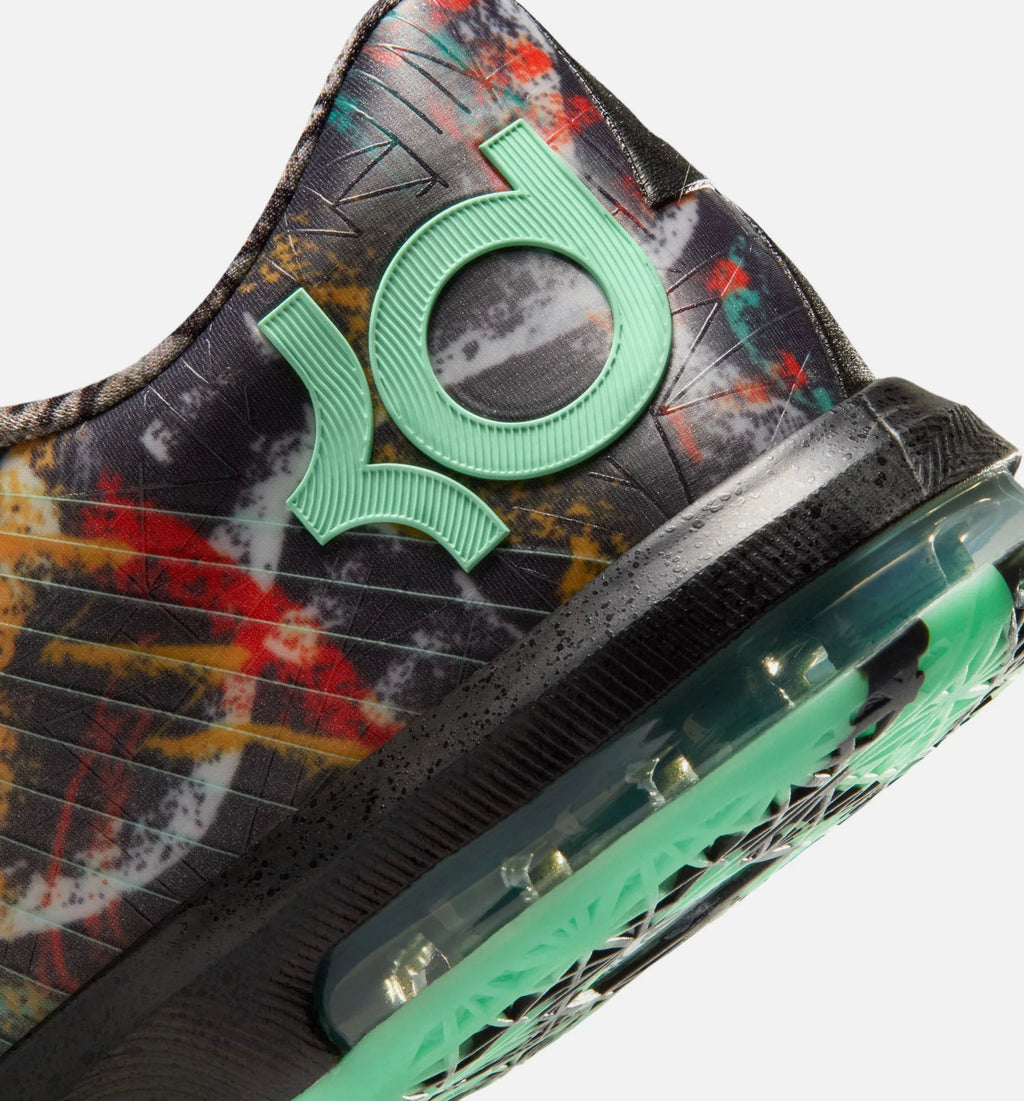 KD 6 All Star Illusion Mens Basketball Shoe Multicolor Green Glow Black