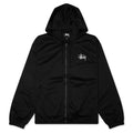 Athletic Mesh Zip Hood Black